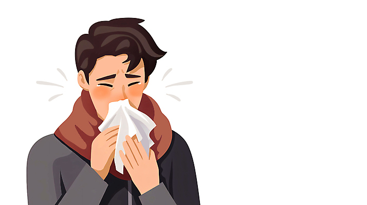 JPG 남자 일러스트 한명 상반신 성인 눈감음 감기 눈물 몸살 비염 콧물 환절기 성인남자한명만 코풀기 국내일러스트 AI일러스트 AI콘텐츠 1 계절 감정 모션 사람 질병 생리현상 남자한명만 성인남자만 파일형식