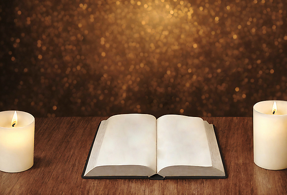 JPG 편집이미지 기독교 촛불 사람없음 성경 디지털합성 오브젝트 나무탁자 편집소스 편집실사 AI포토 AI콘텐츠 종교 초 종교용품 탁자 CG 파일형식