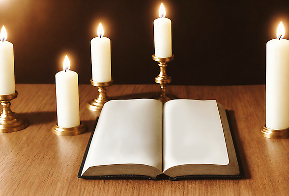 JPG 편집이미지 기독교 촛불 사람없음 성경 디지털합성 오브젝트 촛대 나무탁자 편집소스 편집실사 AI포토 AI콘텐츠 종교 초 종교용품 탁자 CG 파일형식