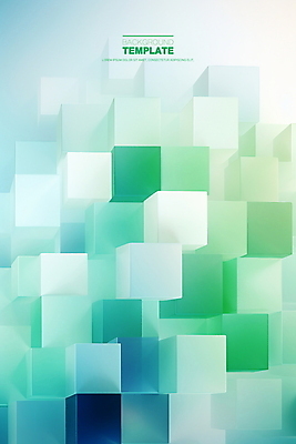 PSD 편집이미지 배너 추상 사람없음 초록색 파란색 큐브 입체 이미지편집 컬러 무늬 파일형식