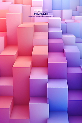 PSD 편집이미지 배너 분홍색 추상 사람없음 보라색 큐브 입체 이미지편집 컬러 무늬 파일형식
