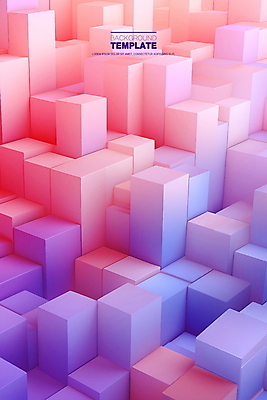 PSD 편집이미지 배너 분홍색 추상 사람없음 보라색 큐브 입체 이미지편집 컬러 무늬 파일형식
