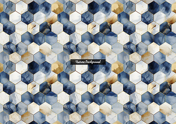 PSD 편집이미지 패턴 사람없음 3D 남색 디지털합성 질감 헥사곤 이미지편집 편집3D 컬러 무늬 파일형식