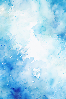 JPG 포스터 일러스트 수채화 사람없음 파란색 번짐 국내일러스트 AI일러스트 AI콘텐츠 컬러 파일형식 효과