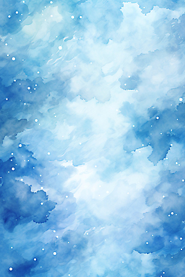 JPG 포스터 일러스트 수채화 사람없음 파란색 번짐 국내일러스트 AI일러스트 AI콘텐츠 컬러 파일형식 효과