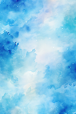 JPG 포스터 일러스트 수채화 사람없음 파란색 번짐 국내일러스트 AI일러스트 AI콘텐츠 컬러 파일형식 효과