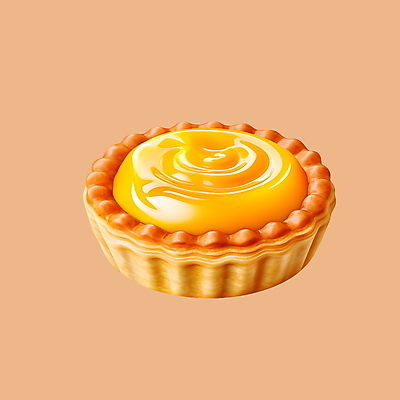 PSD 아이콘 사람없음 3D아이콘 3D 디지털합성 에그타르트 타르트 파일형식