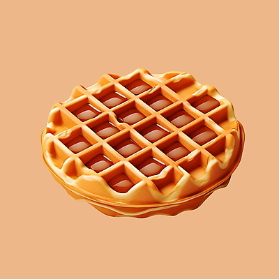 PSD 아이콘 사람없음 3D아이콘 3D 디지털합성 시럽 와플 크로플 디저트 파일형식