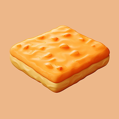 PSD 아이콘 사람없음 3D아이콘 3D 디지털합성 포카치아 빵 파일형식