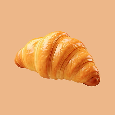 PSD 아이콘 사람없음 3D아이콘 3D 크루아상 디지털합성 빵 파일형식