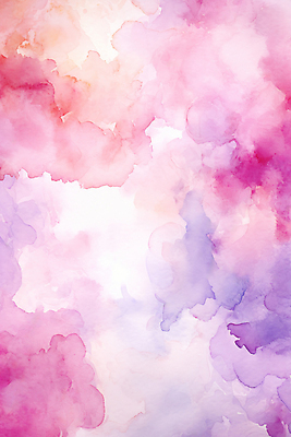 JPG 분홍색 백그라운드 일러스트 붓터치 수채화 사람없음 보라색 번짐 그라데이션 국내일러스트 AI일러스트 AI콘텐츠 컬러 파일형식 효과