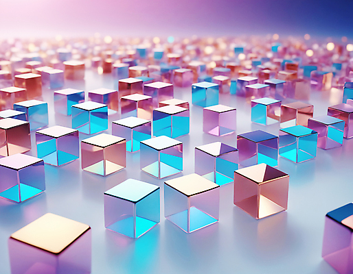 JPG 편집이미지 사람없음 컬러풀 사각형 가득함 큐브 디지털합성 정사각형 홀로그램 편집실사 AI컴퓨터그래픽 AI콘텐츠 도형 컬러 CG 파일형식