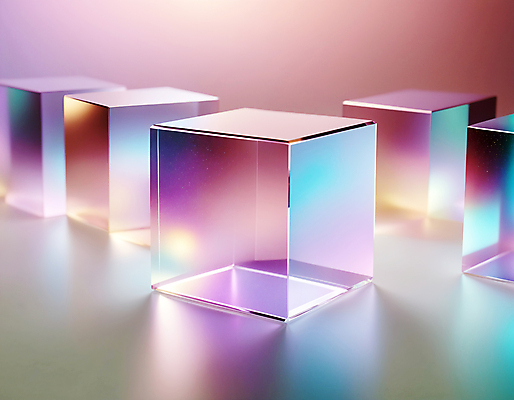 JPG 편집이미지 사람없음 컬러풀 사각형 큐브 디지털합성 정사각형 홀로그램 편집실사 AI컴퓨터그래픽 AI콘텐츠 도형 컬러 CG 파일형식