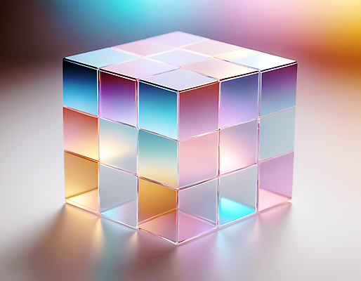 JPG 편집이미지 사람없음 컬러풀 사각형 큐브 디지털합성 정사각형 홀로그램 루빅큐브 편집실사 AI컴퓨터그래픽 AI콘텐츠 도형 컬러 CG 파일형식