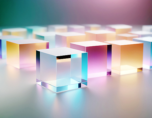 JPG 편집이미지 사람없음 컬러풀 사각형 가득함 큐브 디지털합성 정사각형 홀로그램 편집실사 AI컴퓨터그래픽 AI콘텐츠 도형 컬러 CG 파일형식