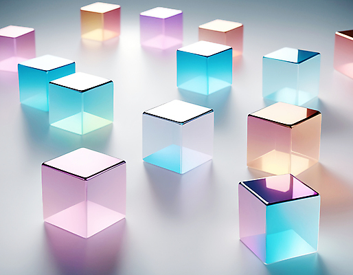 JPG 편집이미지 사람없음 컬러풀 사각형 가득함 큐브 디지털합성 정사각형 홀로그램 편집실사 AI컴퓨터그래픽 AI콘텐츠 도형 컬러 CG 파일형식