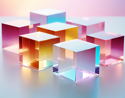 JPG 편집이미지 사람없음 컬러풀 사각형 큐브 디지털합성 정사각형 홀로그램 편집실사 AI컴퓨터그래픽 AI콘텐츠 도형 컬러 CG 파일형식