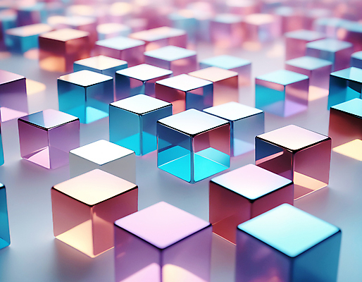 JPG 편집이미지 사람없음 컬러풀 사각형 가득함 큐브 디지털합성 정사각형 홀로그램 편집실사 AI컴퓨터그래픽 AI콘텐츠 도형 컬러 CG 파일형식