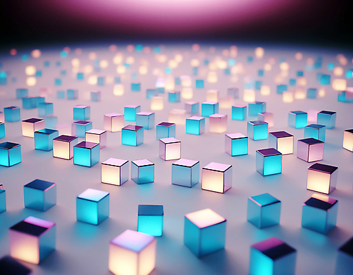 JPG 편집이미지 사람없음 컬러풀 사각형 가득함 큐브 디지털합성 정사각형 홀로그램 편집실사 AI컴퓨터그래픽 AI콘텐츠 도형 컬러 CG 파일형식