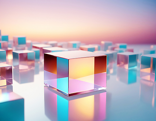 JPG 편집이미지 사람없음 컬러풀 사각형 큼 가득함 큐브 디지털합성 정사각형 홀로그램 루빅큐브 편집실사 AI컴퓨터그래픽 AI콘텐츠 도형 컬러 크기 CG 파일형식