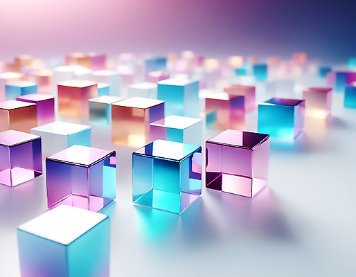 JPG 편집이미지 사람없음 컬러풀 사각형 가득함 큐브 디지털합성 정사각형 홀로그램 편집실사 AI컴퓨터그래픽 AI콘텐츠 도형 컬러 CG 파일형식