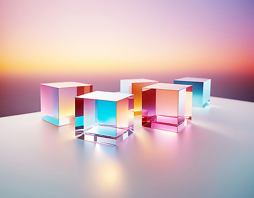 JPG 편집이미지 사람없음 컬러풀 사각형 큐브 디지털합성 정사각형 홀로그램 카피스페이스 편집실사 AI컴퓨터그래픽 AI콘텐츠 도형 컬러 공백 CG 파일형식