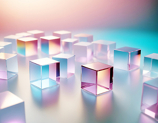 JPG 편집이미지 사람없음 컬러풀 사각형 가득함 큐브 디지털합성 정사각형 홀로그램 편집실사 AI컴퓨터그래픽 AI콘텐츠 도형 컬러 CG 파일형식