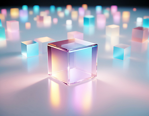 JPG 편집이미지 사람없음 컬러풀 사각형 큼 가득함 큐브 디지털합성 정사각형 홀로그램 편집실사 AI컴퓨터그래픽 AI콘텐츠 도형 컬러 크기 CG 파일형식