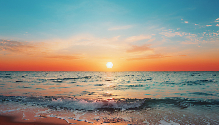 JPG 구름 편집이미지 파도 자연 하늘 아침 풍경 해변 사람없음 햇빛 태양 일출 새벽 디지털합성 수평선 편집실사 AI포토 AI콘텐츠 주간 자연요소 바다 노을 CG 생태계 파일형식