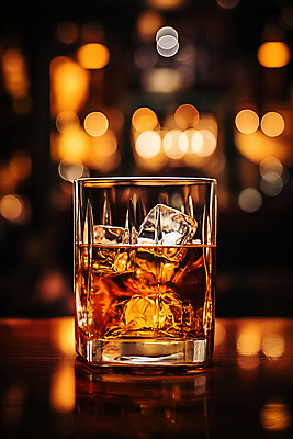 JPG 편집이미지 술잔 사람없음 얼음 디지털합성 보케 양주 빛망울 블러효과 위스키 편집실사 AI포토 AI콘텐츠 자연요소 잔 주류 빛 CG 블러 파일형식 효과