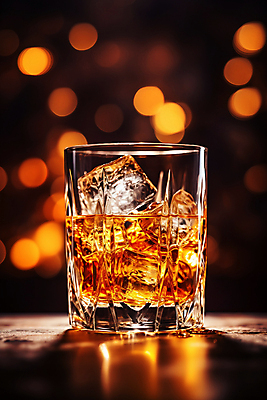 JPG 편집이미지 술잔 사람없음 얼음 디지털합성 보케 양주 빛망울 블러효과 위스키 편집실사 AI포토 AI콘텐츠 자연요소 잔 주류 빛 CG 블러 파일형식 효과