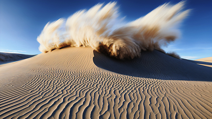 JPG 편집이미지 모래 자연 하늘 풍경 사람없음 사막 모래언덕 모래바람 편집실사 AI포토 AI콘텐츠 바람 언덕 CG 생태계 파일형식