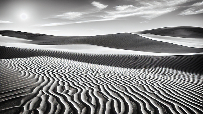JPG 구름 편집이미지 모래 자연 하늘 흑백 풍경 사람없음 태양 사막 모래언덕 편집실사 AI포토 AI콘텐츠 자연요소 촬영기법 언덕 CG 생태계 파일형식