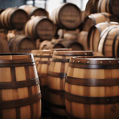 JPG 편집이미지 사람없음 갈색 와인 저장 와인저장고 숙성 오크통 와인통 와이너리 편집실사 AI포토 AI콘텐츠 컬러 주류 CG 저장고 양조장 파일형식