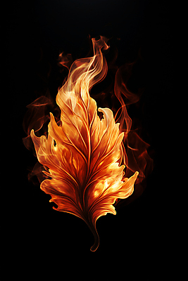 JPG 편집이미지 낙엽 불 불꽃 나뭇잎 사람없음 주황색 가을 오브젝트 편집실사 AI컴퓨터그래픽 AI콘텐츠 자연요소 계절 컬러 잎 CG 파일형식