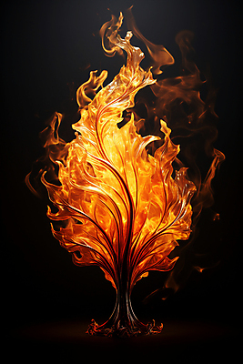 JPG 편집이미지 낙엽 불 불꽃 나뭇잎 사람없음 주황색 가을 오브젝트 편집실사 AI컴퓨터그래픽 AI콘텐츠 자연요소 계절 컬러 잎 CG 파일형식