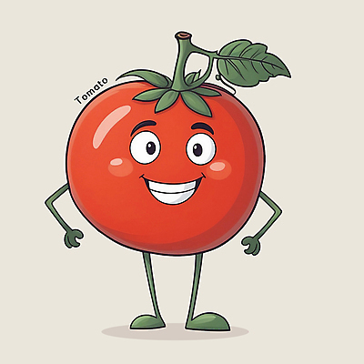 PSD 허리손 잎 토마토 일러스트 홍보캐릭터 서기 미소 사람없음 빨간색 귀여움 특산물 카툰스타일 채소캐릭터 일러캐릭터 식물 캐릭터 컬러 포즈 컨셉 채소 모션 표정 파일형식