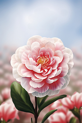 JPG 편집이미지 꽃 분홍색 자연 근접촬영 사람없음 동백 편집실사 AI포토 AI콘텐츠 식물 뷰포인트 컬러 CG 생태계 파일형식