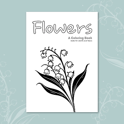 영어 꽃 잎 일러스트 타이포그라피 사람없음 스케치 라인아트 드로잉 은방울꽃 젠탱글 국내일러스트 AI파일 식물 문자 선 미술 파일형식 벡터