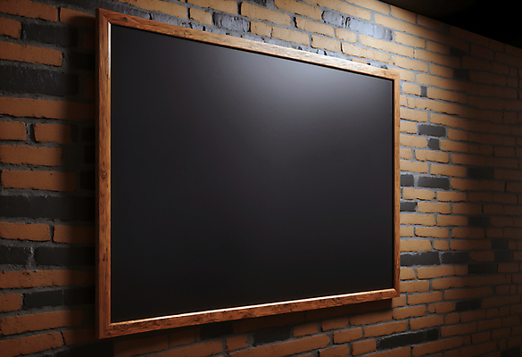 JPG 편집이미지 벽 액자 벽돌 프레임 사람없음 검은색 목업 카피스페이스 편집실사 AI포토 AI콘텐츠 컬러 공백 CG 파일형식