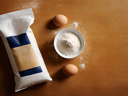 JPG 편집이미지 그릇 식재료 봉투 사람없음 계란 디지털합성 밀가루 편집소스 편집실사 AI포토 AI콘텐츠 식기 알 가루 CG 파일형식