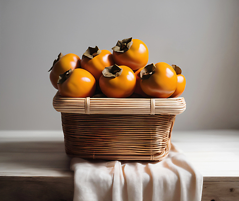 JPG 편집이미지 감 사람없음 바구니 가을 천 담기 단감 편집실사 AI포토 AI콘텐츠 계절 과일 모션 직물 CG 파일형식