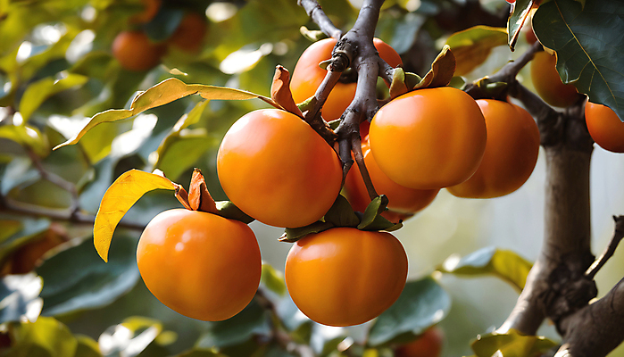 JPG 편집이미지 잎 감 사람없음 가을 나뭇가지 감나무 단감 편집실사 AI포토 AI콘텐츠 나무 식물 계절 과일 CG 파일형식