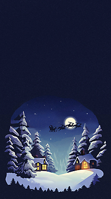 JPG 겨울 일러스트 밤하늘 하늘 주택 사람없음 산타클로스 루돌프 달 눈 야간 숲 오두막 남색 카피스페이스 눈덮임 국내일러스트 AI일러스트 AI콘텐츠 자연요소 계절 컬러 컨셉 크리스마스 날씨 사슴 건물 공백 파일형식
