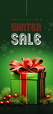 PSD 편집이미지 배너 리본 크리스마스 겨울 눈꽃 사람없음 초록색 선물상자 쇼핑 세일 분위기 고급 이미지편집 계절 기념일 컬러 컨셉 눈_날씨 선물 상자 파일형식