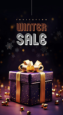 PSD 편집이미지 배너 리본 겨울 눈꽃 사람없음 선물상자 쇼핑 세일 보라색 분위기 고급 보케 이미지편집 계절 컬러 컨셉 눈_날씨 선물 상자 파일형식