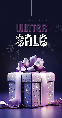 PSD 편집이미지 배너 리본 겨울 눈꽃 사람없음 선물상자 쇼핑 세일 보라색 분위기 고급 이미지편집 계절 컬러 컨셉 눈_날씨 선물 상자 파일형식