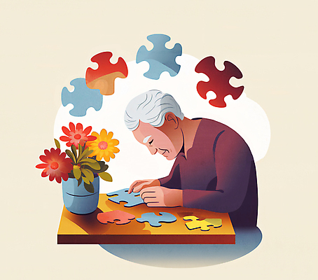 JPG 할아버지 노년 남자 화분 일러스트 고개숙이기 한명 상반신 치료 건강관리 꽃병 집중 복지 퍼즐조각 극복 맞추기 치매 노인남자한명만 치매예방 국내일러스트 AI일러스트 AI콘텐츠 1 꽃 조각 컨셉 의학 모션 건강 관리 숙이기 사람 성인 퍼즐 질병 사회이슈 예방 남자한명만 노인남자만 파일형식