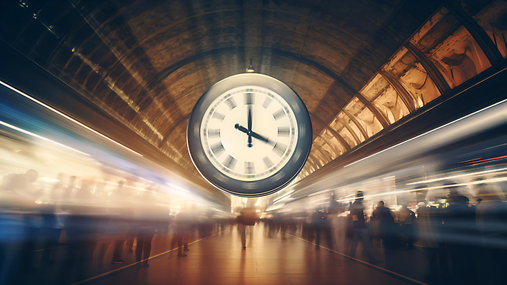 JPG 편집이미지 시계 백그라운드 사람없음 그래픽 빛 시간 속도 바쁨 전철역 잔상 이미지편집 편집실사 AI컴퓨터그래픽 AI콘텐츠 역 CG 파일형식