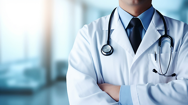 JPG 편집이미지 남자 청진기 병원 한명 상반신 성인 팔짱 의사 의사가운 블러효과 의료성형뷰티 성인남자한명만 카피스페이스 편집실사 IC큐레이션 AI인물포토 AI콘텐츠 1 의학 의료기기 모션 사람 공백 의료진 가운 CG 블러 남자한명만 성인남자만 파일형식 효과 AI포토